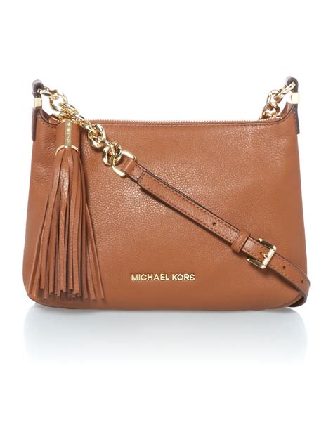 Michael Kors tan crossbody bag